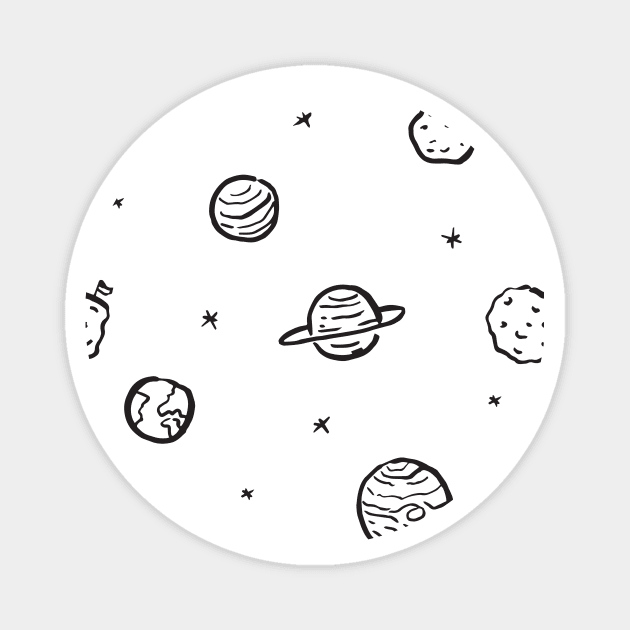 Planets Magnet by astronaut